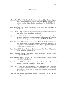 222 Daftar Pustaka Al Faruqi, Ismail Raji. 1985. Mengislamkan Ilmu