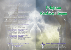 Buku Pelajaran Umum Katekisasi - Sinode Gereja Kristen Immanuel