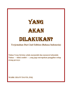 (INDONESIA)  - YANG AKAN DILAKUKAN?