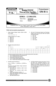 Pemantapan UN H-1 KIMIA - 12 SMA IPA (layout)