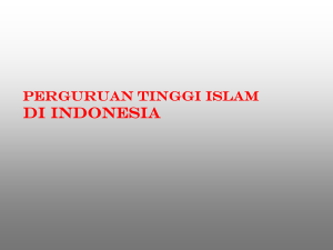 perkembangan pendidikan tinggi islam di indonesia