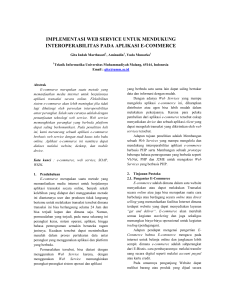 implementasi web service untuk mendukung interoperabilitas