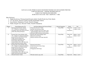 satuan acara perkuliahan ekonomi teknik dan