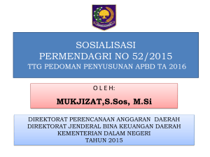 permendagri no 52/2015 ttg pedoman penyusunan apbd tahun