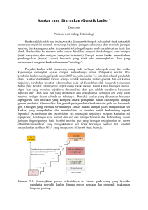 Kanker yang diturunkan (Genetik kanker)