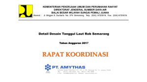 Detail Desain Tanggul Laut Rob Semarang Tahun Anggaran 2017