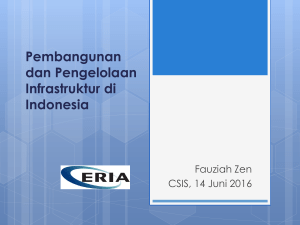 Pembangunan dan Pengelolaan Infrastruktur di Indonesia