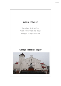 IMAN KATOLIK Gereja Katedral Bogor