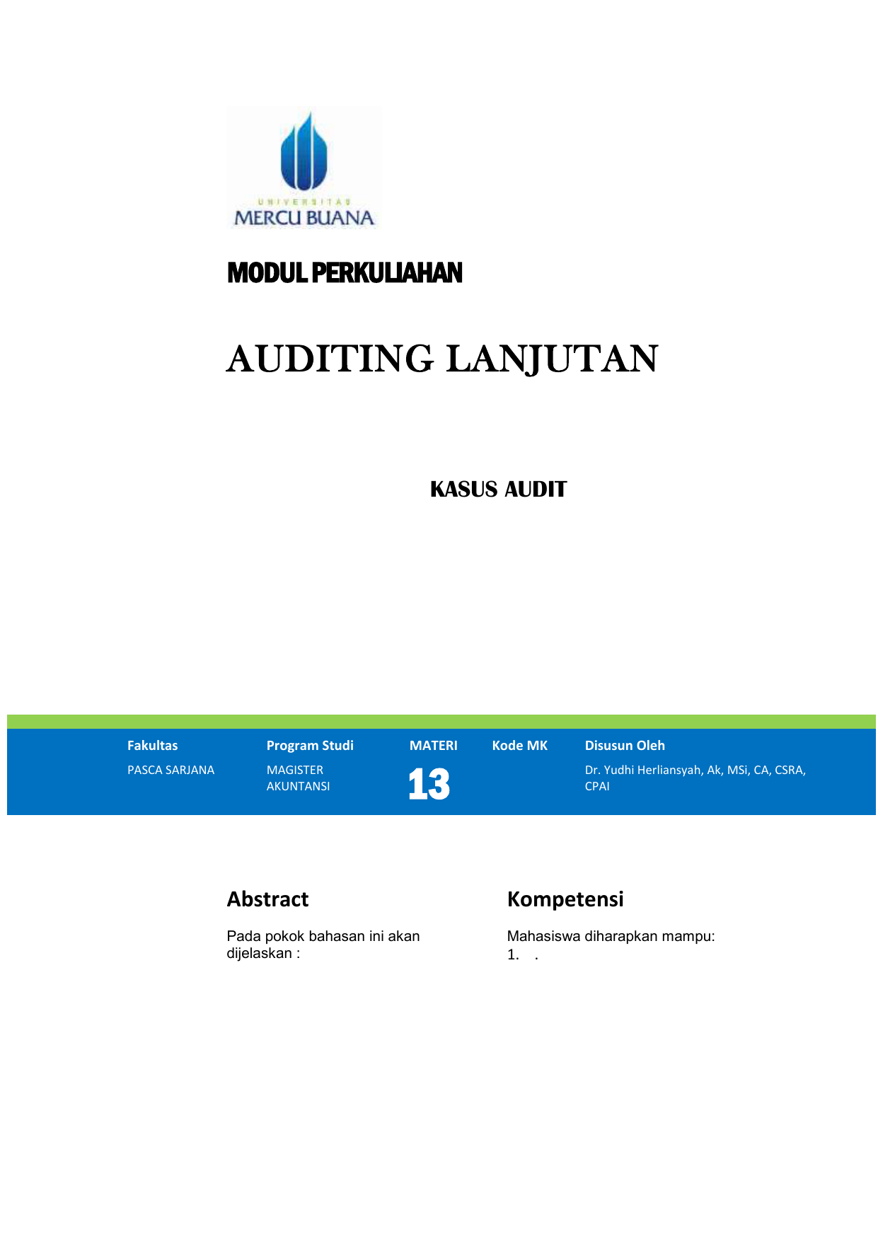 Modul Auditing Lanjutan Tm14