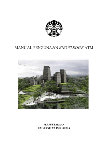 Manual Penggunaan K-ATM - Perpustakaan Universitas