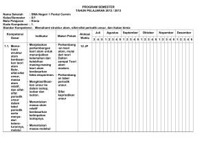 program semester tahun pelajaran 2012 / 2013