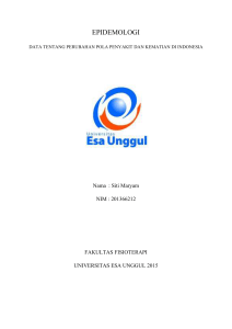 epidemologi maryam - Universitas Esa Unggul