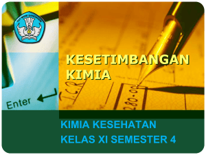 Bab 9. Kesetimbangan Kimia