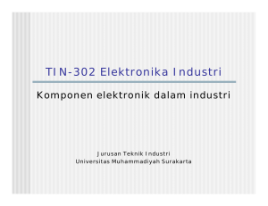 TIN-302 Elektronika Industri - Teknik Industri UMS