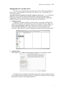 Menginstall JAVA di Mac OS X.