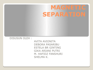 MAGNETIC SEPARATION