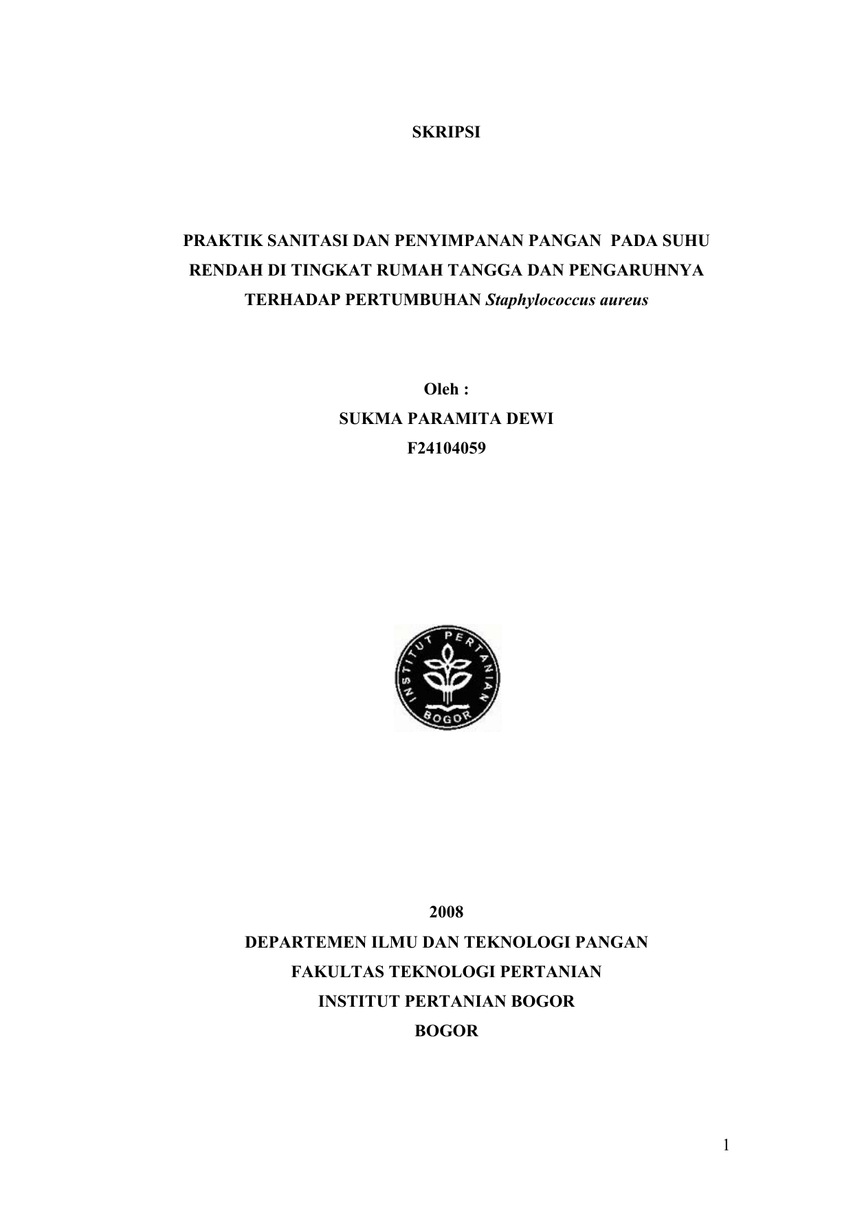 10++ Contoh Judul Skripsi Gizi Teknologi Pangan | My Tugas