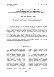 Fenotipe Pasteurella multocida Penyebab Bronchopneumonia Pada