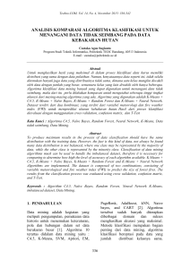analisis komparasi algoritma klasifikasi untuk