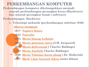 perkembangan komputer - Mengenal Teknologi Sistem Informasi