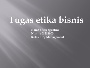 Tugas etika bisnis