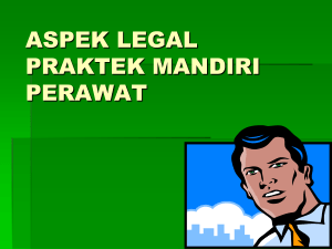 regulasi praktik keperawatan di indonesia