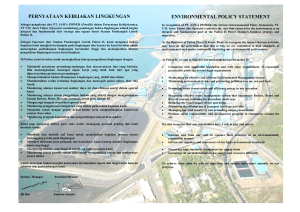 pernyataan kebijakan lingkungan environmental