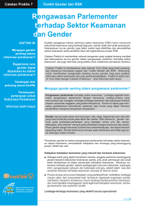 Parliamentary Oversight of the Security Sector and Gender