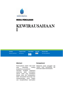 Modul Kewirausahaan I [TM6]