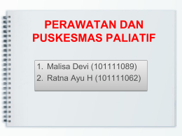 Tata kerja tim paliatif di unit rawat inap, instalasi 