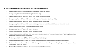 data peraturan perundang-undangan sektor