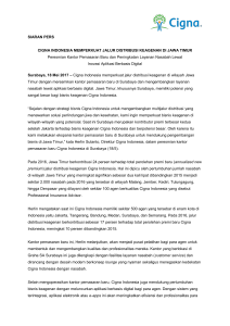 Cigna Indonesia Memperkuat Jalur Distribusi Keagenan di Jawa