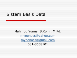 Sistem Basis Data - Staffsite STIMATA