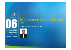 Manajemen Studio Desain - Universitas Mercu Buana