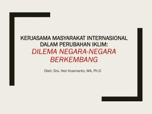 KERJASAMA MASYARAKAT INTERNASIONAL DALAM