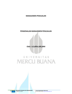 MODUL PENJ 1-ok - Universitas Mercu Buana