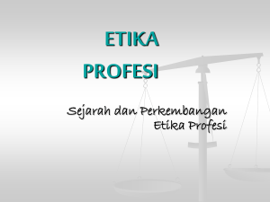 Etika Profesi - E-learning UPN JATIM