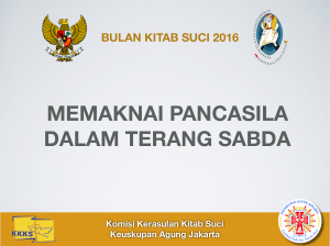 Presentasi BKS 2016 - Keuskupan Agung Jakarta