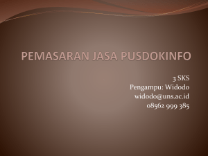 PEMASARAN JASA PUSDOKINFO