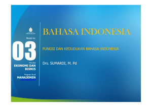 bahasa indonesia - Universitas Mercu Buana
