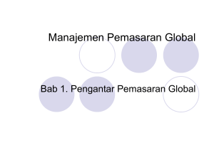 Manajemen Permasaran Global