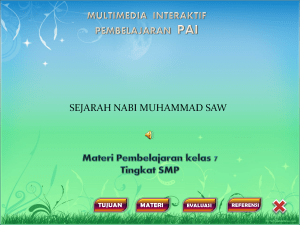 sejarah Nabi Muhammad - MGMP Pend. Agama Islam