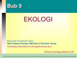 presentasi ekologi1 - Biologi 4 All