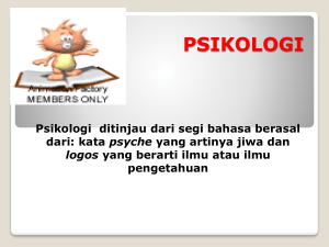 psikologi - PLS UNEJ