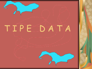 TIPE DATA - Simponi MDP