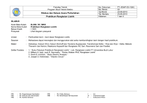 Silabus dan Satuan Acara Perkuliahan Praktikum Rangkaian Listrik