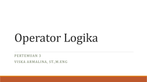 Operator Logika (Tabel Kebenaran)