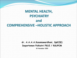MENTAL HEALTH and PSYCHIATRY