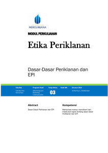 Modul Etika Periklanan [TM3]