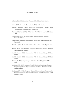 1 DAFTAR PUSTAKA Arikunto, dkk. (2008). Penelitian Tindakan